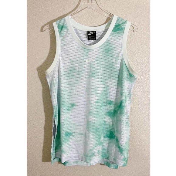 NIKE Sleeveless Sky-Dye Jersey Mesh Top Size Medium - Picture 7 of 7